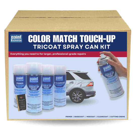 Ford White Platinum Tricoat (UG) Tricoat Spray Can Kit – Complete Repair System for Panels, Bumpers and Larger Repairs (12oz)