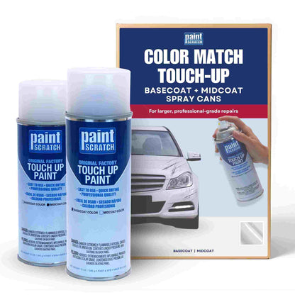Ford White Platinum Tricoat (UG) Exact-Match Tricoat Spray Cans – Professional Basecoat + Midcoat for Panels, Bumpers and Larger Repairs (Two 12oz cans)