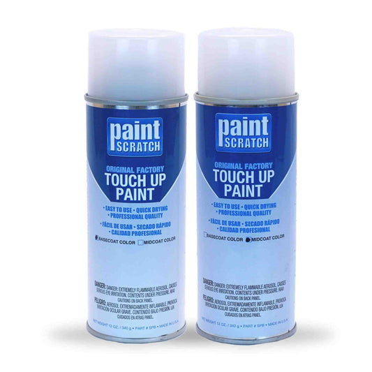 Ford White Platinum Tricoat (UG) Exact-Match Tricoat Spray Cans – Professional Basecoat + Midcoat for Panels, Bumpers and Larger Repairs (Two 12oz cans)