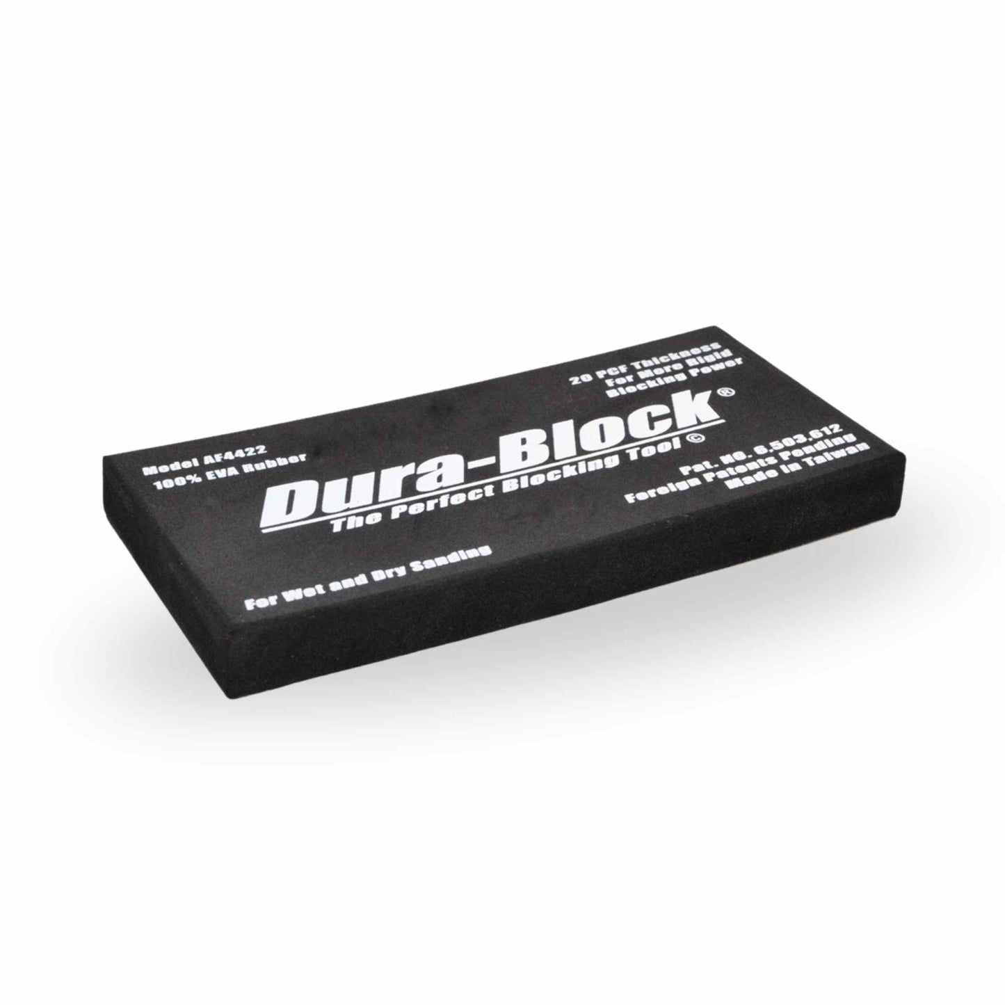 Dura-Block Black Sanding Pad – Firm Foam Sanding Block for Wet or Dry Sanding