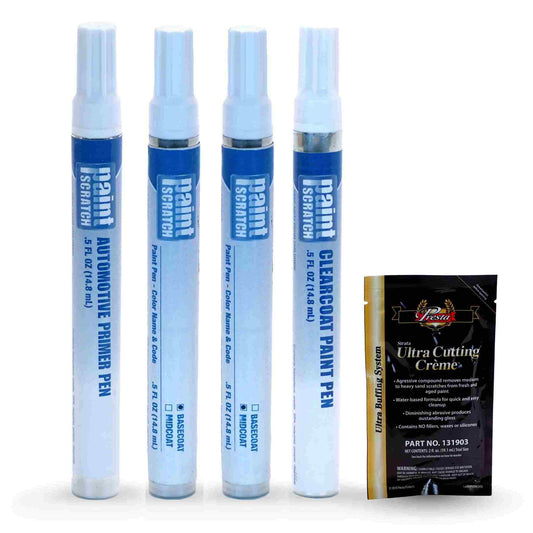 Ford White Platinum Tricoat (UG) Tricoat Paint Pen Kit – Complete System to Repair Small Chips and Scratches (1/2oz)