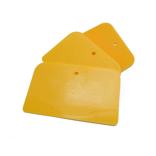 Three Plastic Spreaders – Flexible, Reusable Tools for Applying Body Filler, Glaze & Resin