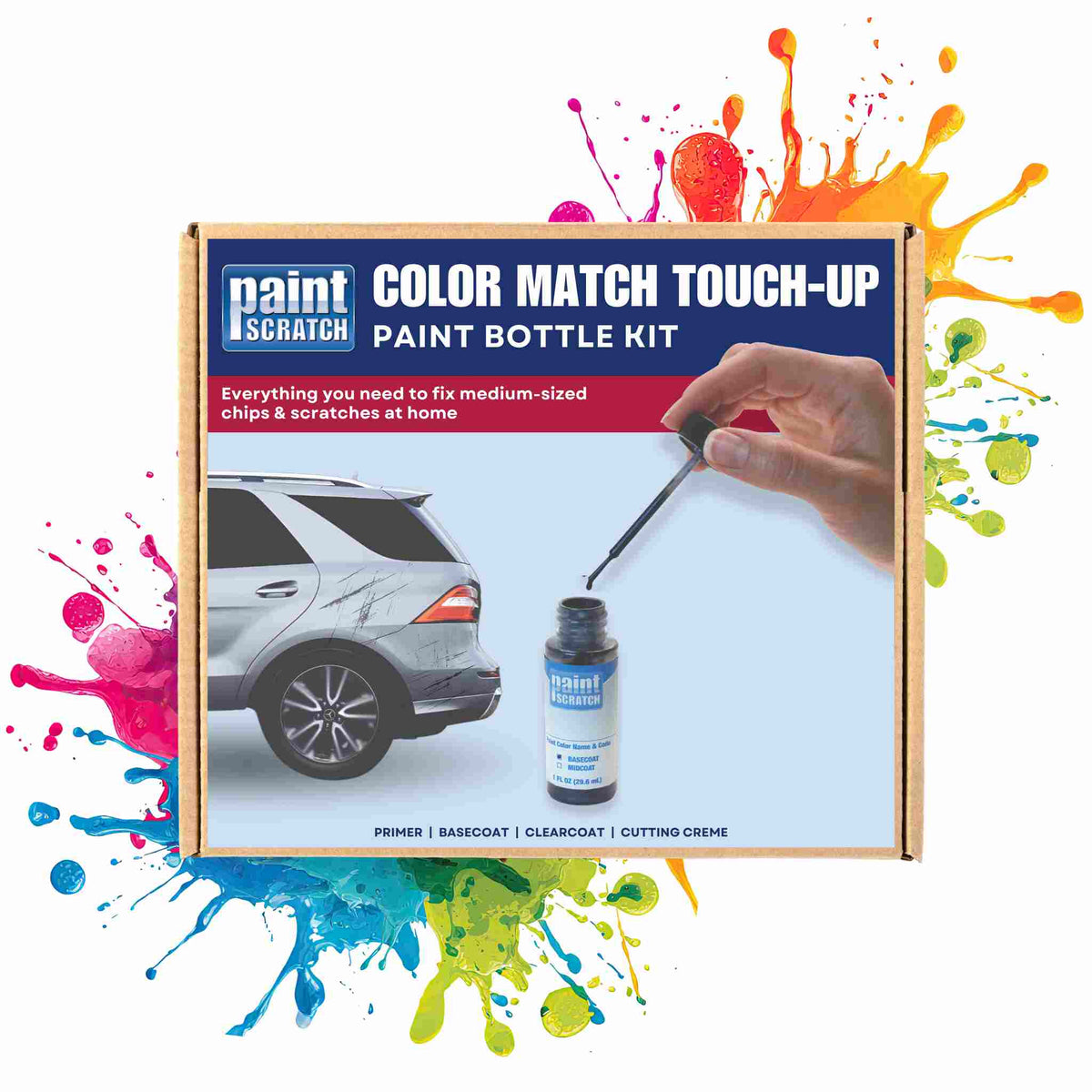 Touch-Up Paint Bottle Kit – DIY Repair for Medium Chips and Scratches (2oz)