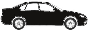 Black (matt) (Lower 2-Tone) touch up paint for 1992 Lincoln All Models