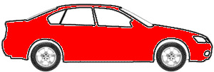 Cardinal Red  touch up paint for 2000 Hyundai Tiburon