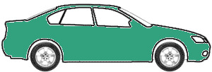 Medium Polyesian Green Metallic  touch up paint for 1996 Hyundai Accent-Brio