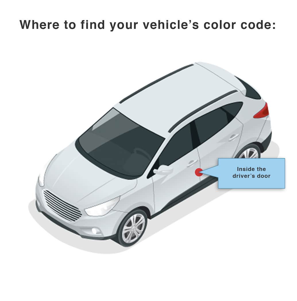 Where to find Toyota color code