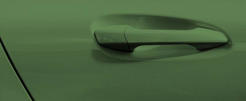 Green touch up paint for Lund