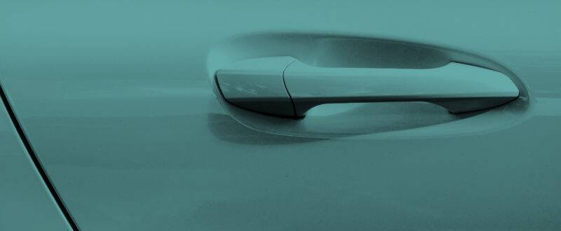 Green-Blue Metallic touch up paint for Volvo