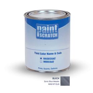 Buick Sonic Blue Metallic (WA818T/GLB) PRO Touch Up Paint for Spray Guns - Pint, Quart or Gallon