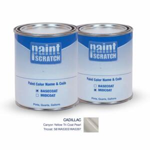 Image of Canyon Yellow Tri-Coat Pearl 58/WA5303/WA5397 for Cadillac