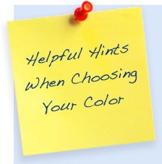 hints for choosing your color